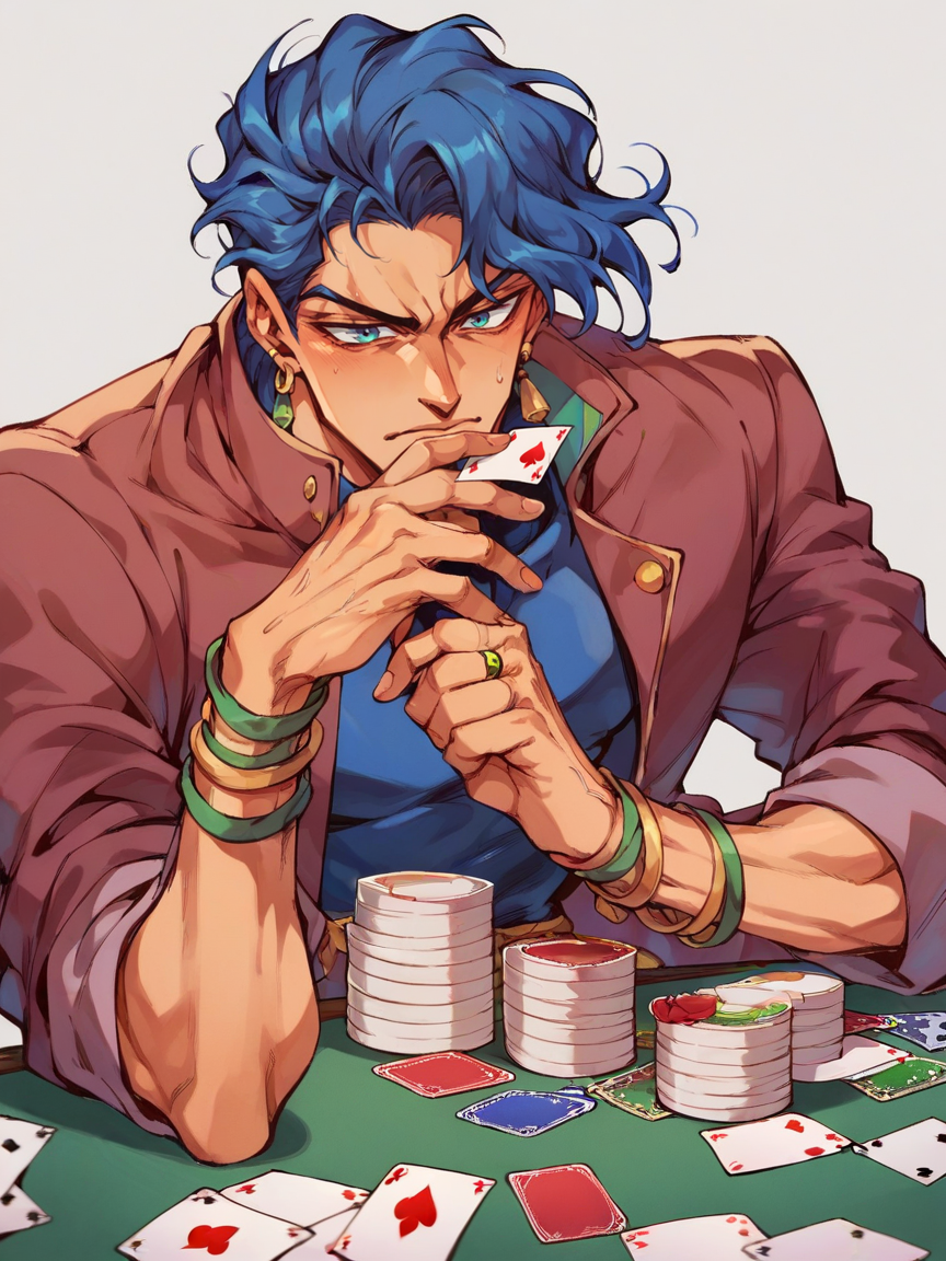 02908-2625209217-score_9, score_8_up, score_7_up, score_6_up,  _lora_j0j0XLP_0.8_ j0j0, (jojo bizarre adventure_0.3), 1boy, cards.png